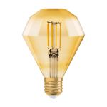 Osram Vintage 1906 LED E27 Peer Filament Goud 4.5W 420lm - 825 Zeer Warm Wit | Vervangt 40W Osram Vintage 1906 LED E27 Peer Filament Goud 4.5W 420lm - 825 Zeer Warm Wit | Vervangt 40W