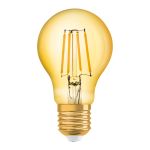 Osram Vintage 1906 LED E27 Peer Filament Goud 4W 410lm - 824 Zeer Warm Wit | Vervangt 40W