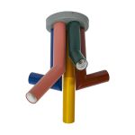 Ledvance Decor Straw Plafond Staal Meerkleurig | Geschikt voor 5X E27 Ledvance Decor Straw Plafond Staal Meerkleurig | Geschikt voor 5X E27