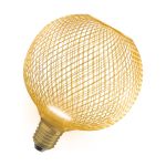 Osram Decor Plat Lamp In Metaal Behuizing LED E27 Globe Mat Goud 3.5W 300lm - 827 Zeer Warm Wit | Vervangt 25W Osram Decor Plat Lamp In Metaal Behuizing LED E27 Globe Mat Goud 3.5W 300lm - 827 Zeer Warm Wit | Vervangt 25W