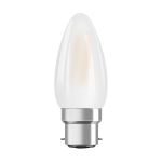 Ledvance Classic Superior LED Lamp B22d Kaars Filament Mat 3.4W 470lm - 927 Zeer Warm Wit | Beste Kleurweergave - Dimbaar - Vervangt 40W Ledvance Classic Superior LED Lamp B22d Kaars Filament Mat 3.4W 470lm - 927 Zeer Warm Wit | Beste Kleurweergave - Dimbaar - Vervangt 40W