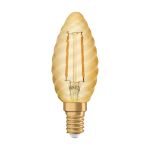 Ledvance Vintage 1906 LED E14 Kaars Goud 2.5W 220lm - 824 Zeer Warm Wit | Vervangt 25W Ledvance Vintage 1906 LED E14 Kaars Goud 2.5W 220lm - 824 Zeer Warm Wit | Vervangt 25W