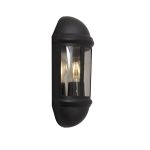 Ansell LED Wandlamp Latina Halve Lantaarn Zwart - Geschikt voor E27 tot 42W | IP65 Ansell LED Wandlamp Latina Halve Lantaarn Zwart - Geschikt voor E27 tot 42W | IP65