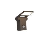 Ansell LED Wandlamp Tempo 90D Kantelbaar Grafiet 10W 685lm - 830 Warm Wit | IP54 - Bewegings- en lichtsensor Ansell LED Wandlamp Tempo 90D Kantelbaar Grafiet 10W 685lm - 830 Warm Wit | IP54 - Bewegings- en lichtsensor