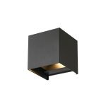 D'Lite LED Wandlamp Elingen Aluminium Zwart 4.9W 480lm - 830 Warm Wit D'Lite LED Wandlamp Elingen Aluminium Zwart 4.9W 480lm - 830 Warm Wit