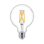 Philips MASTER Value LED Globe E27 93mm Filament Helder 5.9W 806lm - 922-927 Zeer Warm Wit | Beste Kleurweergave - Dimbaar - Vervangt 60W Philips MASTER Value LED Globe E27 93mm Filament Helder 5.9W 806lm - 922-927 Zeer Warm Wit | Beste Kleurweergave - Dimbaar - Vervangt 60W