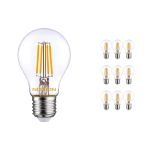 Voordeelpak 10x Noxion Lucent LED E27 Peer Filament Helder 8.5W 1055lm - 827 Zeer Warm Wit | Vervangt 75W Voordeelpak 10x Noxion Lucent LED E27 Peer Filament Helder 8.5W 1055lm - 827 Zeer Warm Wit | Vervangt 75W