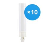 Voordeelpak 10x Ledvance Dulux-D LED 9W - 830 Warm Wit | Vervangt 26W Voordeelpak 10x Ledvance Dulux-D LED 9W - 830 Warm Wit | Vervangt 26W