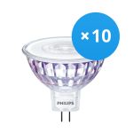 Voordeelpak 10x Philips Master Value LED Spot GU5.3 MR16 5.8W 490lm 60D - 940 Koel Wit | Beste Kleurweergave - Dimbaar - Vervangt 35W Voordeelpak 10x Philips Master Value LED Spot GU5.3 MR16 5.8W 490lm 60D - 940 Koel Wit | Beste Kleurweergave - Dimbaar - Vervangt 35W