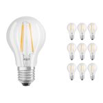 Voordeelpak 10x Ledvance CLASSIC LED E27 Peer Filament Helder 4.2W 470lm - 927 Zeer Warm Wit | Beste Kleurweergave - Dimbaar - Vervangt 40W Voordeelpak 10x Ledvance CLASSIC LED E27 Peer Filament Helder 4.2W 470lm - 927 Zeer Warm Wit | Beste Kleurweergave - Dimbaar - Vervangt 40W