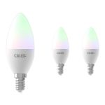 Voordeelpak 3x Calex Smart Kaars LED Lamp E14 5W 470lm 2200-4000K | Tuya Wifi - Color Ambiance + Afstembaar Wit Voordeelpak 3x Calex Smart Kaars LED Lamp E14 5W 470lm 2200-4000K | Tuya Wifi - Color Ambiance + Afstembaar Wit