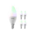 Voordeelpak 5x Calex Smart Kaars LED Lamp E14 5W 470lm 2200-4000K | Tuya Wifi - Color Ambiance + Afstembaar Wit Voordeelpak 5x Calex Smart Kaars LED Lamp E14 5W 470lm 2200-4000K | Tuya Wifi - Color Ambiance + Afstembaar Wit