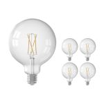 Voordeelpak 5x Calex Smart Globe G125 E27 7,5W 1055lm 1800-3000K Filament | Tuya Wifi - Afstembaar Wit Voordeelpak 5x Calex Smart Globe G125 E27 7,5W 1055lm 1800-3000K Filament | Tuya Wifi - Afstembaar Wit