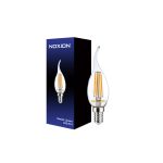 Noxion Lucent LED E14 gebogen punt Kaars Filament Helder 4.5W 470lm - 827 Zeer Warm Wit | Dimbaar - Vervangt 40W Noxion Lucent LED E14 gebogen punt Kaars Filament Helder 4.5W 470lm - 827 Zeer Warm Wit | Dimbaar - Vervangt 40W