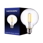 Noxion Pro Classic LED E27 Globe Filament Helder 95mm 8W 806lm - 827 Zeer Warm Wit | Dimbaar - Vervangt 60W Noxion Pro Classic LED E27 Globe Filament Helder 95mm 8W 806lm - 827 Zeer Warm Wit | Dimbaar - Vervangt 60W