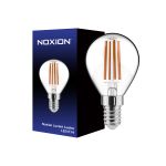 Noxion Lucent Lustre LED E14 Kogel Filament Helder 4.5W 470lm - 827 Zeer Warm Wit | Dimbaar - Vervangt 40W Noxion Lucent Lustre LED E14 Kogel Filament Helder 4.5W 470lm - 827 Zeer Warm Wit | Dimbaar - Vervangt 40W