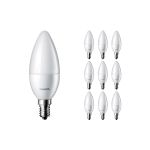 Voordeelpak 10x Philips Corepro LED Kaars E14 Mat 2.8W 250lm - 827 Zeer Warm Wit | Vervangt 25W Voordeelpak 10x Philips Corepro LED Kaars E14 Mat 2.8W 250lm - 827 Zeer Warm Wit | Vervangt 25W