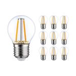 Voordeelpak 10x Noxion Lucent LED E27 Kogel Filament Helder 2.5W 250lm - 827 Zeer Warm Wit | Vervangt 25W Voordeelpak 10x Noxion Lucent LED E27 Kogel Filament Helder 2.5W 250lm - 827 Zeer Warm Wit | Vervangt 25W