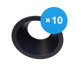 Voordeelpak 10x Noxion Inbouw Spot D-round MR16 Kantelbaar Zwart | Zaagmaat 70mm - GU10 Fitting Voordeelpak 10x Noxion Inbouw Spot D-round MR16 Kantelbaar Zwart | Zaagmaat 70mm - GU10 Fitting