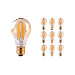 Voordeelpak 10x Noxion Lucent Filament LED E27 Peer Amber 7.2W 630lm - 822 Zeer Warm Wit | Dimbaar - Vervangt 50W Voordeelpak 10x Noxion Lucent Filament LED E27 Peer Amber 7.2W 630lm - 822 Zeer Warm Wit | Dimbaar - Vervangt 50W