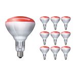 Voordeelpak 10x Philips BR125 IR 250W E27 230-250V Rood Voordeelpak 10x Philips BR125 IR 250W E27 230-250V Rood