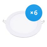 Voordeelpak 6x LED Downlight UltraSlim 24W 1950lm 110D - 840 Koel Wit | 295mm - Zaagmaat 280mm Voordeelpak 6x LED Downlight UltraSlim 24W 1950lm 110D - 840 Koel Wit | 295mm - Zaagmaat 280mm