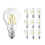 Voordeelpak 10x Ledvance CLASSIC LED E27 Peer Filament Helder 4W 470lm - 827 Zeer Warm Wit | Vervangt 40W Voordeelpak 10x Ledvance CLASSIC LED E27 Peer Filament Helder 4W 470lm - 827 Zeer Warm Wit | Vervangt 40W