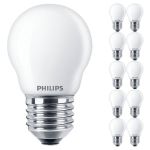 Voordeelpak 10x Philips Master Value LED Lustre E27 Kogel Mat 3.4W 470lm - 927 Zeer Warm Wit | Beste Kleurweergave - Dimbaar - Vervangt 40W Voordeelpak 10x Philips Master Value LED Lustre E27 Kogel Mat 3.4W 470lm - 927 Zeer Warm Wit | Beste Kleurweergave - Dimbaar - Vervangt 40W