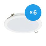 Voordeelpak 6x Philips LED Downlight DN065B Metaal Wit 19W 2000lm 110D - 830 Warm Wit | 225mm - Zaagmaat 200mm - IP20 Voordeelpak 6x Philips LED Downlight DN065B Metaal Wit 19W 2000lm 110D - 830 Warm Wit | 225mm - Zaagmaat 200mm - IP20