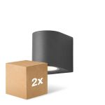 Duopak D'Lite Wandlamp Vossem Aluminium Zwart | Geschikt voor 1x GU10 Duopak D'Lite Wandlamp Vossem Aluminium Zwart | Geschikt voor 1x GU10