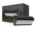LED Wandlamp Zwart 12W 1200lm - 830 Warm Wit | IP54 LED Wandlamp Zwart 12W 1200lm - 830 Warm Wit | IP54