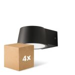 Voordeelpak 4x D'Lite Wandlamp Lira Zwart 7W 600lm 830 Warm Wit | IP54 Voordeelpak 4x D'Lite Wandlamp Lira Zwart 7W 600lm 830 Warm Wit | IP54