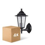 Voordeelpak 4x D'Lite Wandlamp Helora Zwart | IP44 - Geschikt voor 1x E27 Voordeelpak 4x D'Lite Wandlamp Helora Zwart | IP44 - Geschikt voor 1x E27
