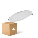 Voordeelpak 4x Ledvance LED Downlight Slim Rond DN210 18W 1530lm 120D - 840 Koel Wit | 225mm Voordeelpak 4x Ledvance LED Downlight Slim Rond DN210 18W 1530lm 120D - 840 Koel Wit | 225mm