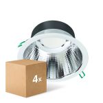 Voordeelpak 4x Philips LED Downlight Coreline DN142B Aluminium Wit 19.2W 2300lm 60D - 830 Warm Wit | Zaagmaat 200mm - IP20 - UGR<19 Voordeelpak 4x Philips LED Downlight Coreline DN142B Aluminium Wit 19.2W 2300lm 60D - 830 Warm Wit | Zaagmaat 200mm - IP20 - UGR<19