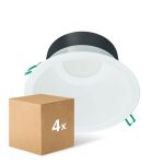 Voordeelpak 4x Philips LED Downlight Coreline DN142B Aluminium Wit 19.2W 2300lm 60D - 830 Warm Wit | Zaagmaat 200mm - IP20 - Wit Reflector Voordeelpak 4x Philips LED Downlight Coreline DN142B Aluminium Wit 19.2W 2300lm 60D - 830 Warm Wit | Zaagmaat 200mm - IP20 - Wit Reflector