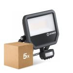 Voordeelpak 5x Ledvance LED Breedstraler Aluminium Zwart 41W 6000lm 100D - 840 Koel Wit | IP65 - Bewegings- en Lichtsensor - Symmetrisch Voordeelpak 5x Ledvance LED Breedstraler Aluminium Zwart 41W 6000lm 100D - 840 Koel Wit | IP65 - Bewegings- en Lichtsensor - Symmetrisch
