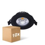 Voordeelpak 10x Noxion LED Kantelbaar Slim Spot Zwart 6W 550lm - 930 Warm Wit | Zaagmaat 75mm - IP54 - Beste Kleurweergave  Voordeelpak 10x Noxion LED Kantelbaar Slim Spot Zwart 6W 550lm - 930 Warm Wit | Zaagmaat 75mm - IP54 - Beste Kleurweergave