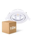 Voordeelpak 10x Noxion LED Kantelbaar Slim Spot Wit Rond 6W 350lm 60D - 920-930 Dim To Warm | 85mm - IP54 - Dimbaar - Beste Kleurweergave Voordeelpak 10x Noxion LED Kantelbaar Slim Spot Wit Rond 6W 350lm 60D - 920-930 Dim To Warm | 85mm - IP54 - Dimbaar - Beste Kleurweergave