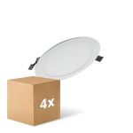 Voordeelpak 4x Ledvance LED Downlight Value DN181 17W 1400lm 110D - 840 Koel Wit | 192mm  Voordeelpak 4x Ledvance LED Downlight Value DN181 17W 1400lm 110D - 840 Koel Wit | 192mm