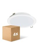 Voordeelpak 4x Philips LED Downlight Lediniare DN065B Meta lWit 12W 1200lm 110D - 830-840-865 CCT | 175mm - Zaagmaat 150mm - IP20 Voordeelpak 4x Philips LED Downlight Lediniare DN065B Meta lWit 12W 1200lm 110D - 830-840-865 CCT | 175mm - Zaagmaat 150mm - IP20