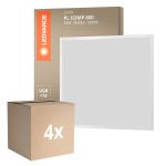 Voordeelpak 4x Ledvance LED Paneel Compact Aluminium Wit 33W 3630lm - 830 Warm Wit | 60x60cm - UGR < 19 Voordeelpak 4x Ledvance LED Paneel Compact Aluminium Wit 33W 3630lm - 830 Warm Wit | 60x60cm - UGR < 19
