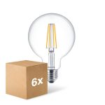 Voordeelpak 6x Philips MASTER Value LED Globe E27 120mm Filament Helder 5.9W 806lm - 927 Zeer Warm Wit | Beste Kleurweergave - Vervangt 60W Voordeelpak 6x Philips MASTER Value LED Globe E27 120mm Filament Helder 5.9W 806lm - 927 Zeer Warm Wit | Beste Kleurweergave - Vervangt 60W