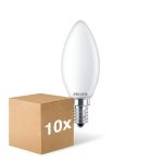 Voordeelpak 10x Philips Corepro LED Kaars E14 Mat 6.5W 806lm - 827 Zeer Warm Wit | Vervangt 60W Voordeelpak 10x Philips Corepro LED Kaars E14 Mat 6.5W 806lm - 827 Zeer Warm Wit | Vervangt 60W