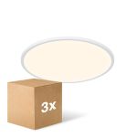 Voordeelpak 3x Nordlux LED Plafondlamp Oja 42 Wit 19W 2100lm 120D - 830-840 CCT | Night Mode - IP20 Voordeelpak 3x Nordlux LED Plafondlamp Oja 42 Wit 19W 2100lm 120D - 830-840 CCT | Night Mode - IP20