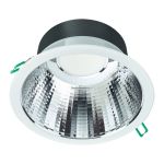 Philips LED Downlight Coreline DN142B Aluminium Wit 9.8W 1200lm 60D - 840 Koel Wit | Zaagmaat 155mm - IP54 - UGR<19 Philips LED Downlight Coreline DN142B Aluminium Wit 9.8W 1200lm 60D - 840 Koel Wit | Zaagmaat 155mm - IP54 - UGR<19