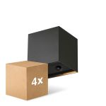 Voordeelpak 4x D'Lite LED Wandlamp Elingen Aluminium Zwart 2.9W 170lm - 830 Warm Wit | Werkt Op Batterijen - Lichtsensor Voordeelpak 4x D'Lite LED Wandlamp Elingen Aluminium Zwart 2.9W 170lm - 830 Warm Wit | Werkt Op Batterijen - Lichtsensor