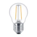 Philips Corepro LED Lustre E27 Kogel Filament Helder 2W 250lm - 827 Zeer Warm Wit | Vervangt 25W Philips Corepro LED Lustre E27 Kogel Filament Helder 2W 250lm - 827 Zeer Warm Wit | Vervangt 25W