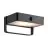 Nordlux Saulio Wandlamp Aluminium Zwart 4.45W 370lm - 830 Warm Wit | IP44