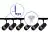 Complete Set 1-Fase Rail L 1x 1,5 Meter Zwart | incl. 6x Spot + GU10 2700K 3W Dimbaar + Eindkap, Voedingsconnector en L -Verbindingsstuk